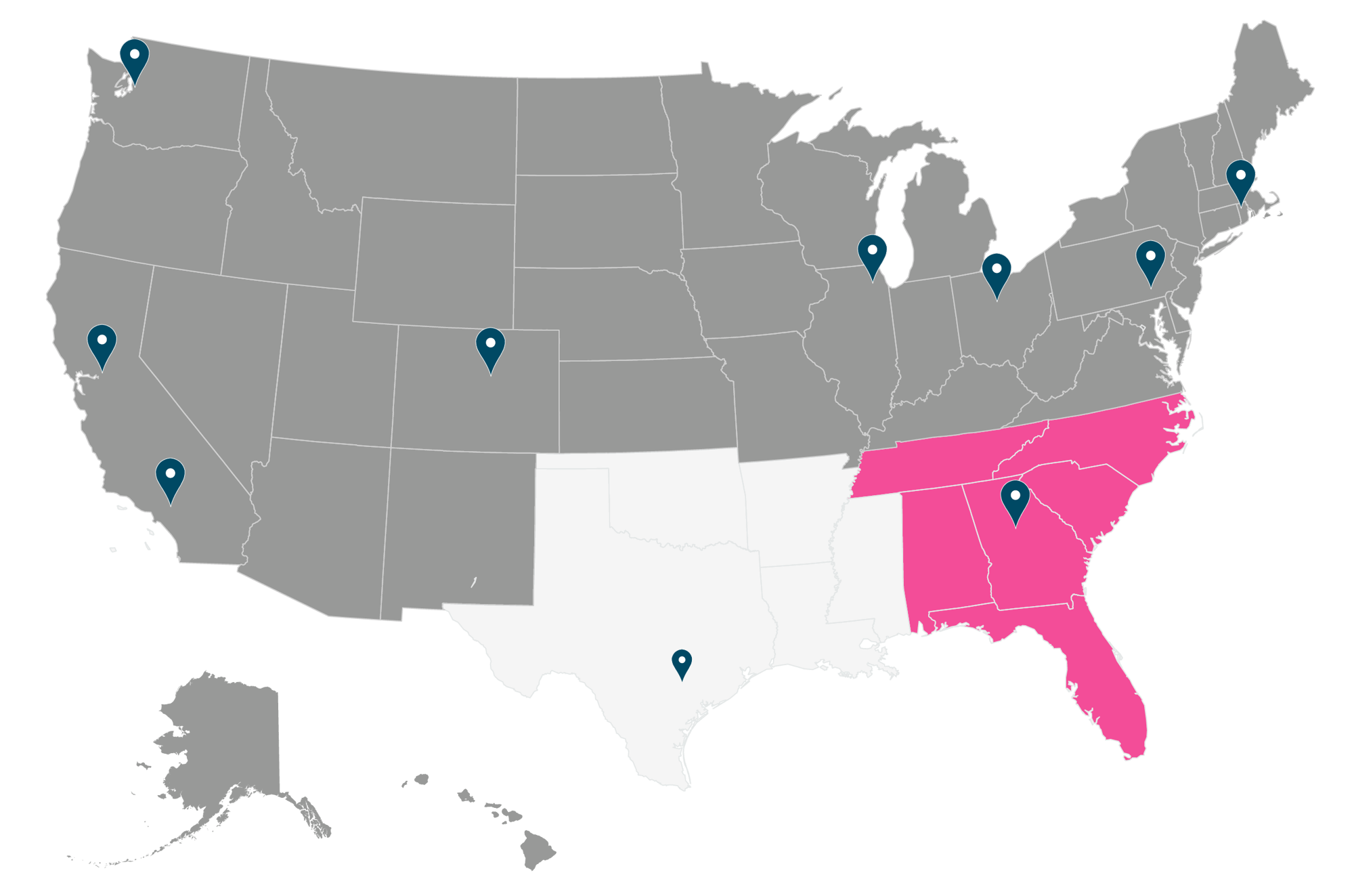 Southeast Highlighted Map-05